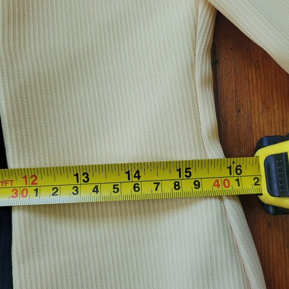 Vintage Yellow Blazer + Tank set, sz Small - Picture 10 of 17